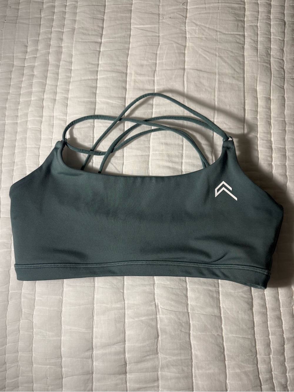 Oner active cross Strappy Sports Bra - Teal Green/sage